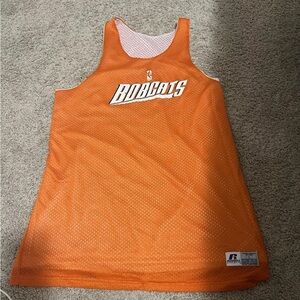 Mens Large Vintage Russell Athletic Charlotte Bobcats Reversible Practice Jersey